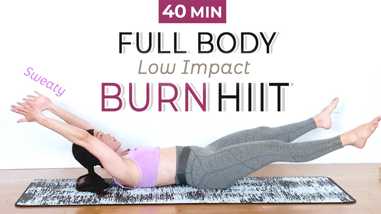 40 MIN FULL BODY BURN HIIT / No-Jumping Workout / Fat Burning + Toning / No Repeat / Low-Impact