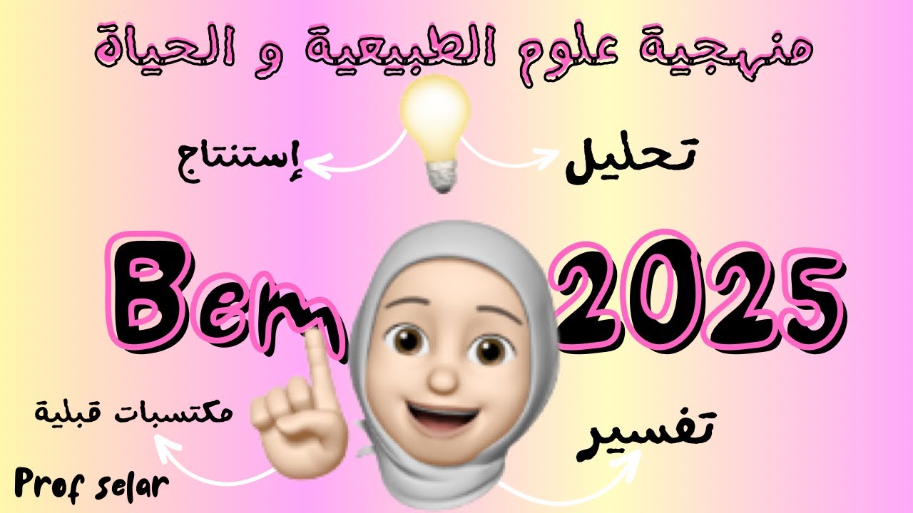 منهجية العلوم الطبيعة و الحياة Bem2025, الرابعة متوسط،مكتسبات القبلية