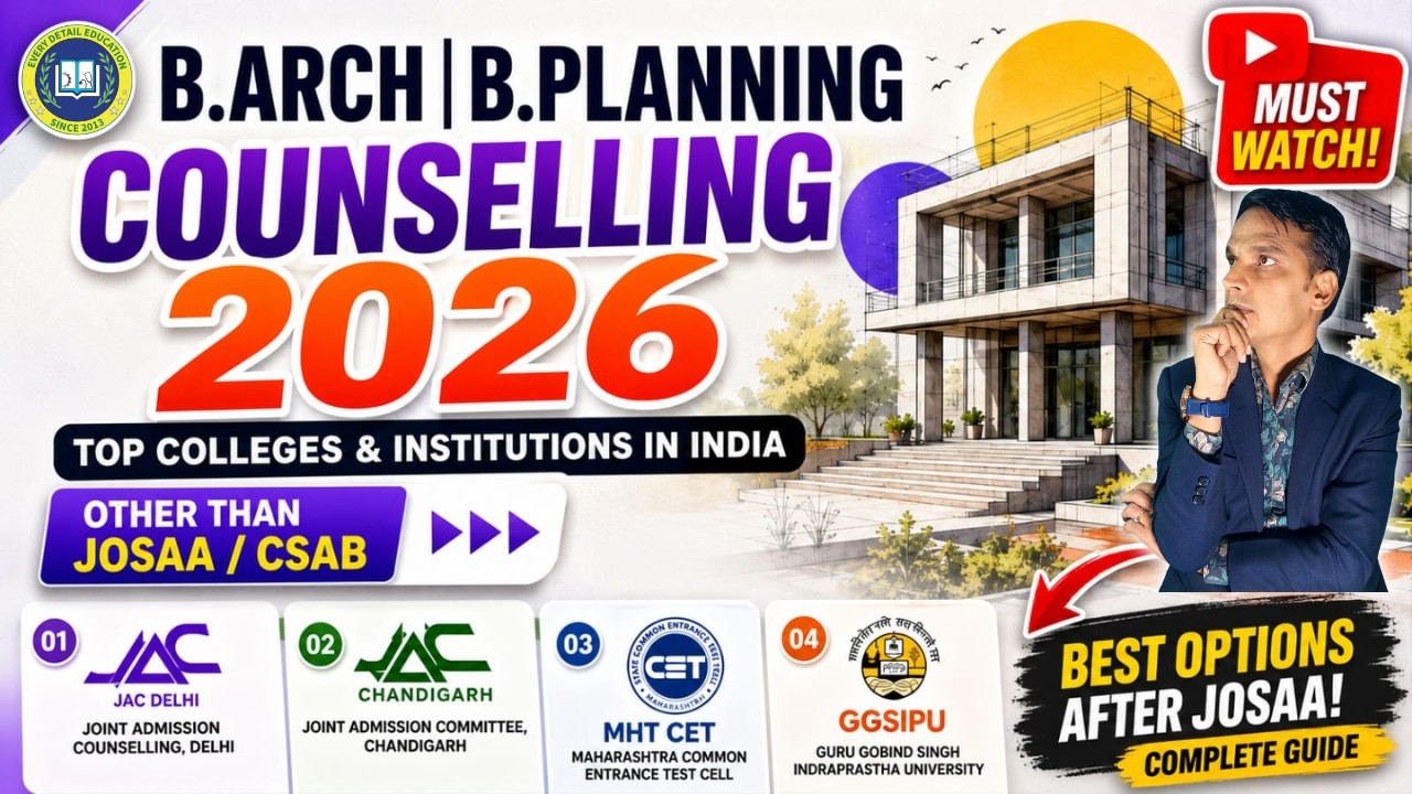 How to Get Into Your Dream Architecture College? 😍 | B.Planning & B.Arch Admission Counselling 2026