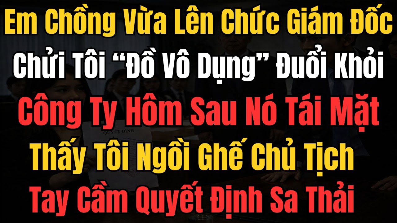 Em Chồng Vừa Lên Chức Giám Đốc Chửi Tôi 