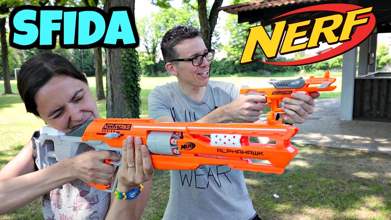 NERF ACCUSTRIKE CHALLENGE: Alphahawk CONTRO Falconfire