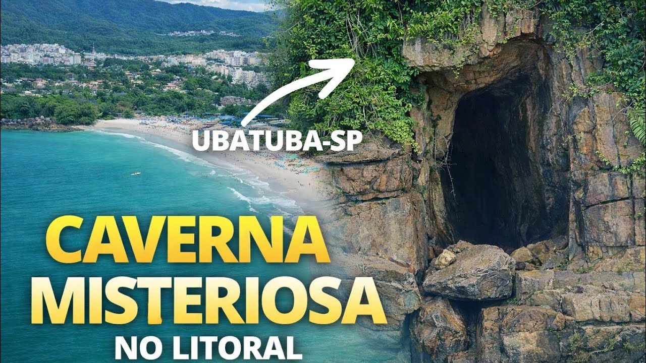 DESCOBRI UMA CAVERNA SECRETA   NA PRAIA DO TENÓRIO 😱