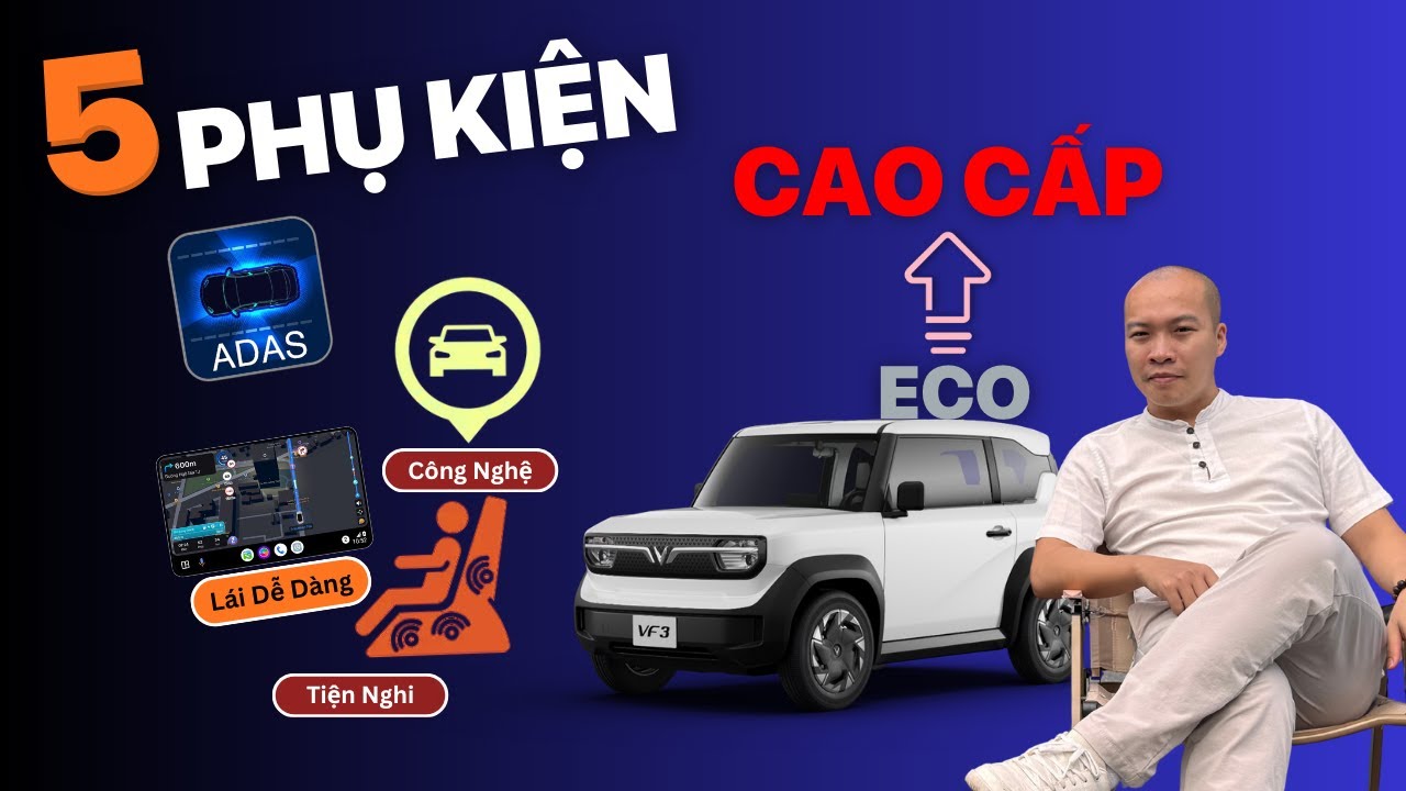 Phụ Kiện Nâng Cấp Vinfast VF3 từ bản ECO (cơ bản) lên PREMIUM (nâng cao) | Tùng Đào - Vlog