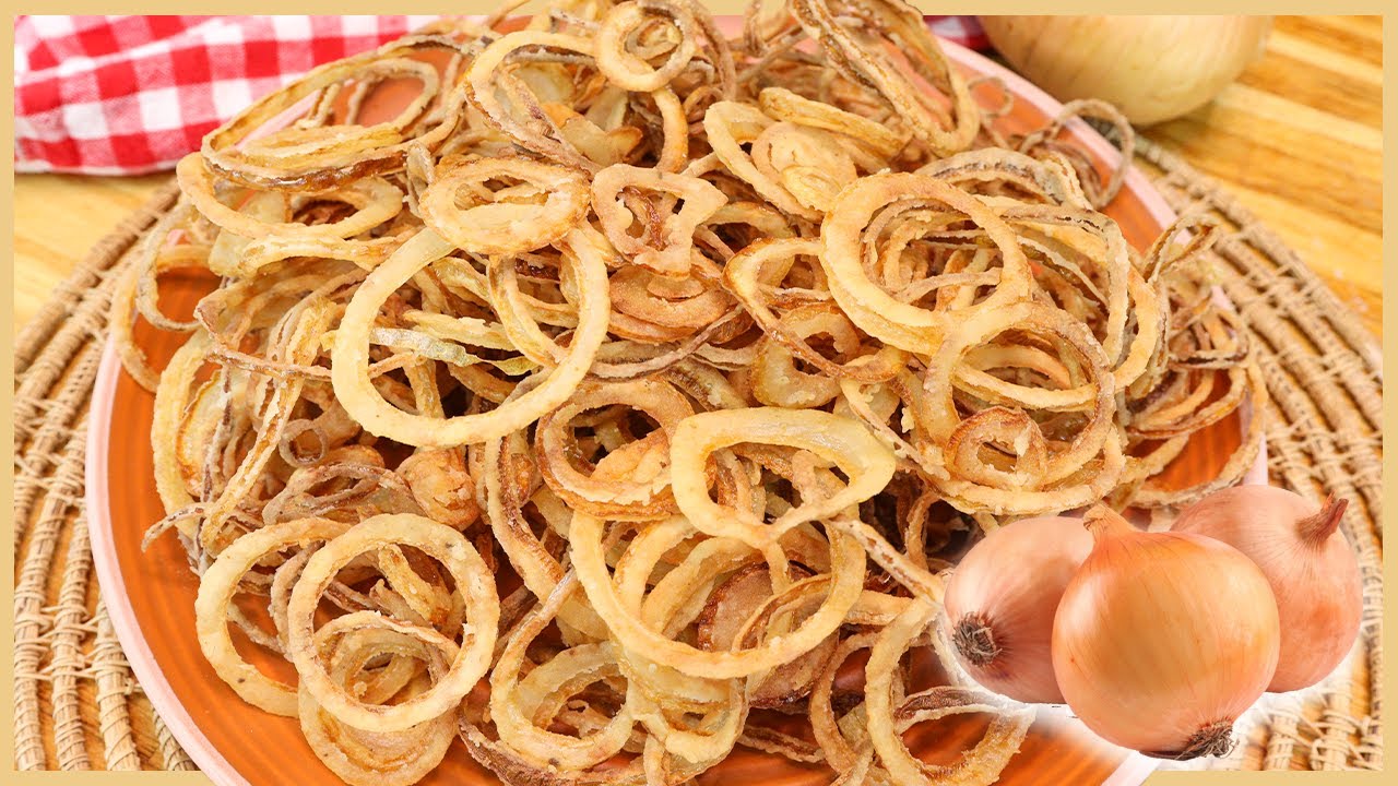COMO FAZER CEBOLA CRISPY - SUPER CROCANTE - FÁCIL - SEQUINHA - Receitas de Pai