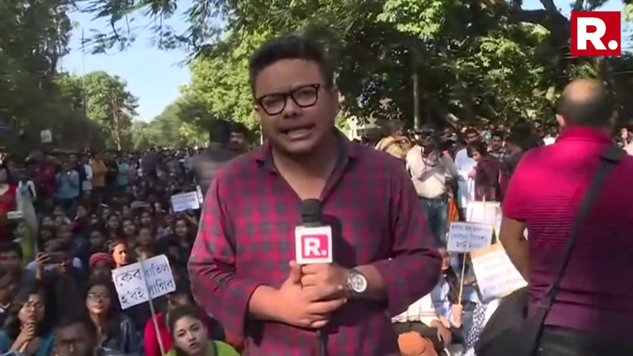 Assam: Students Protest In Large Number Against The Implementation Of Citizenship Amendment Bill