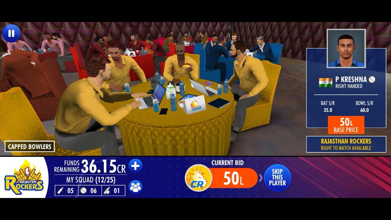 WCC-3 NPL auction 2024 for RR part-|| #nplauction #gameplay #cricket #wcc3 #rr #rtm #retentions