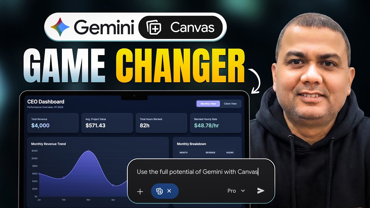Gemini Canvas Tutorial (2026): 8 Mind-Blowing Use Cases | Build Apps, Websites & Games | 457