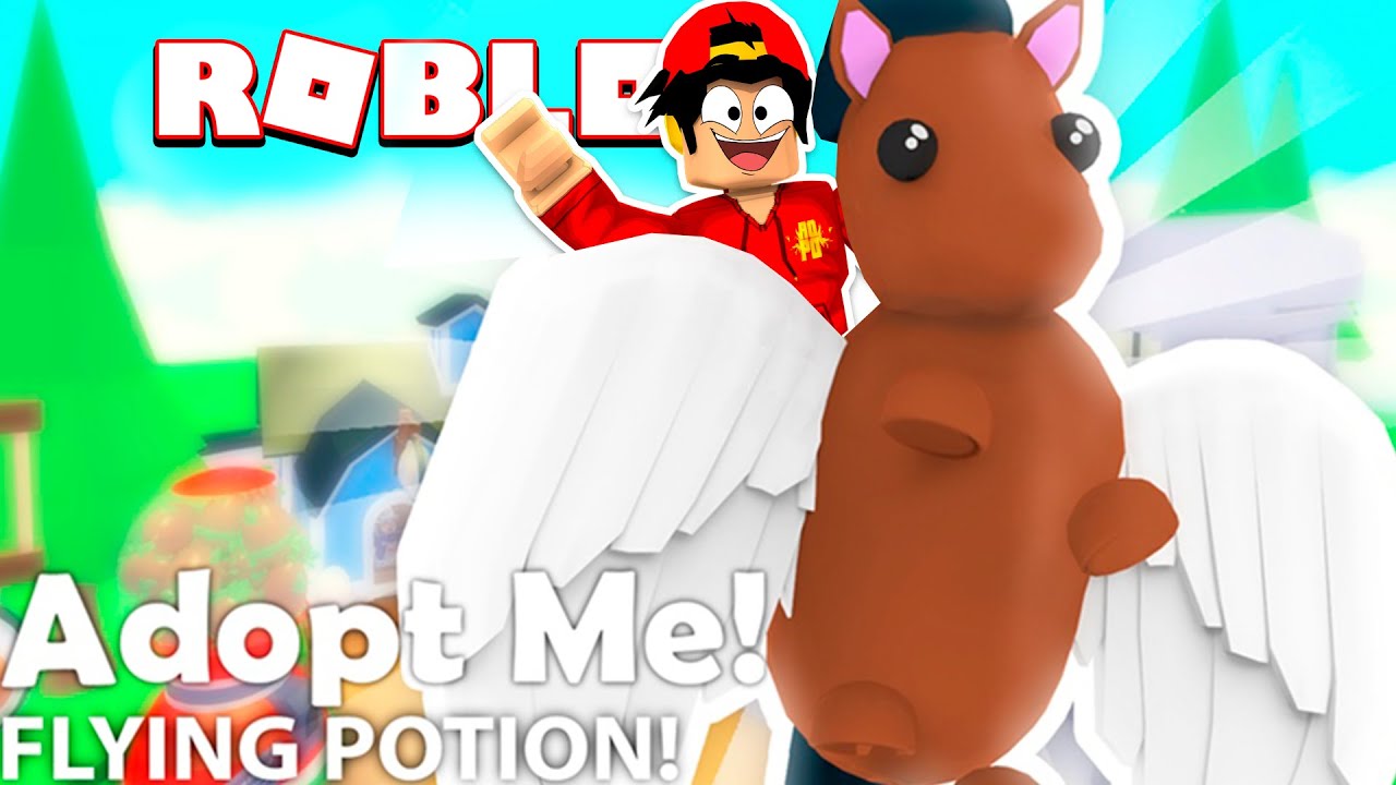 ROBLOX - ADOPT ME, MY PET HORSE CAN FLY!!!