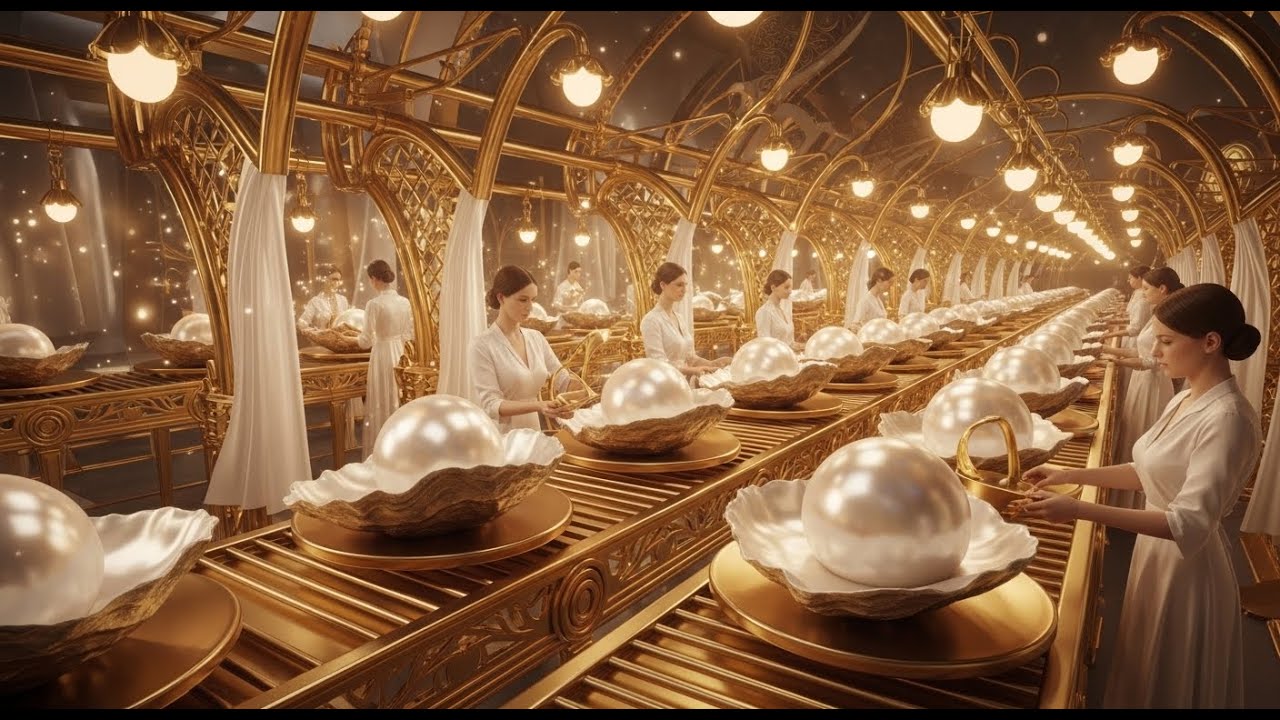 Inside the World’s Largest Pearl Factory: From Oyster Farm to Luxury Jewelry (Full Process)