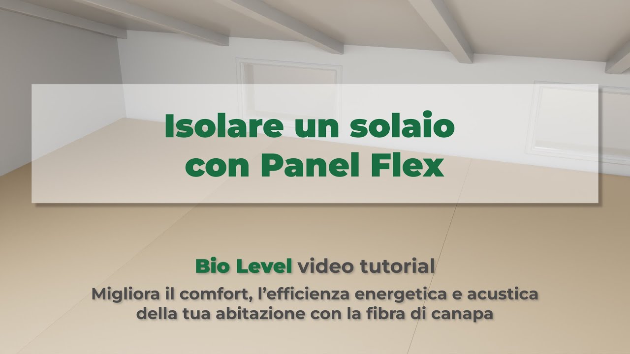 Isolare un solaio con Panel Flex