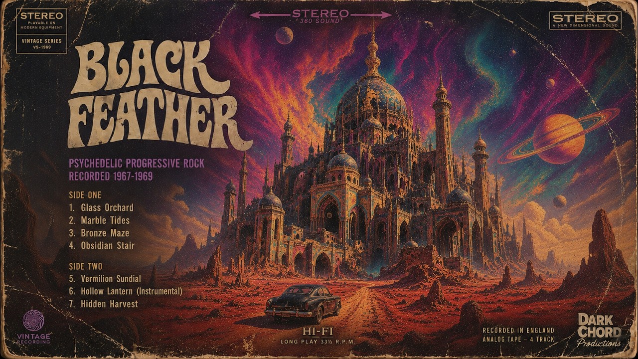 BLACK FEATHER - A SMALL ERROR IN THE SKY [Full Album] (Psychedelic Progressive Hard Rock)
