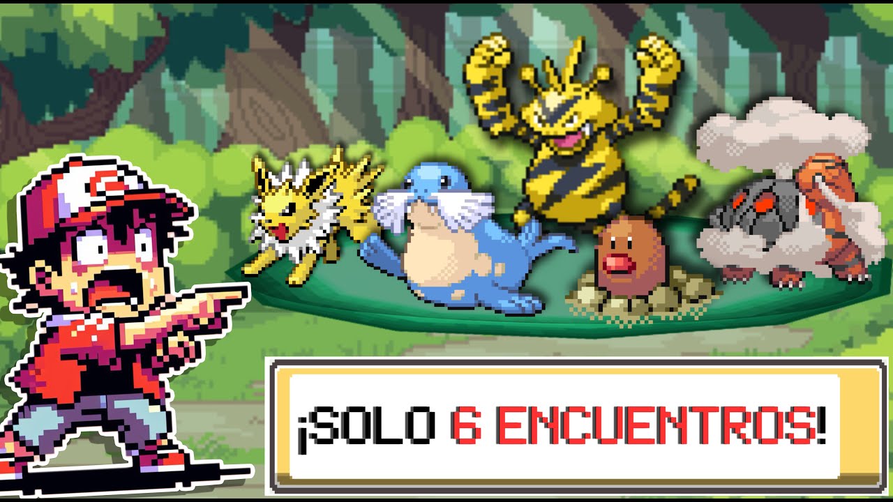 Pokémon PERO SOLO Tengo 6 ENCUENTROS