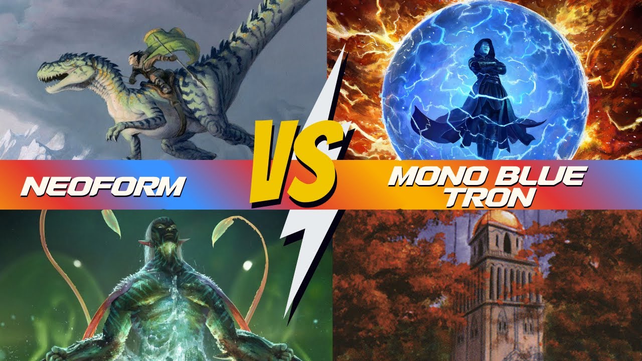 Neoform vs Mono Blue Tron Modern Paper Gameplay