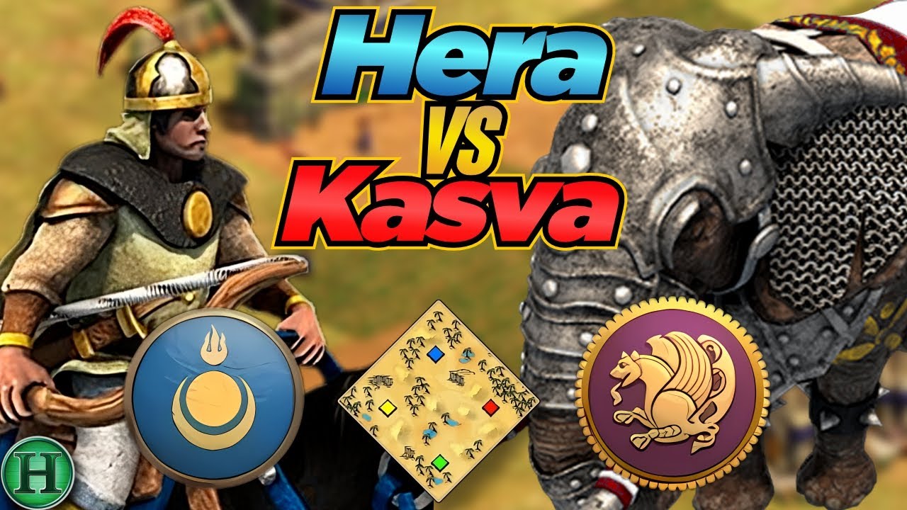 Mongols vs Persians | 1v1 Arabia | vs Kasva | AoE2