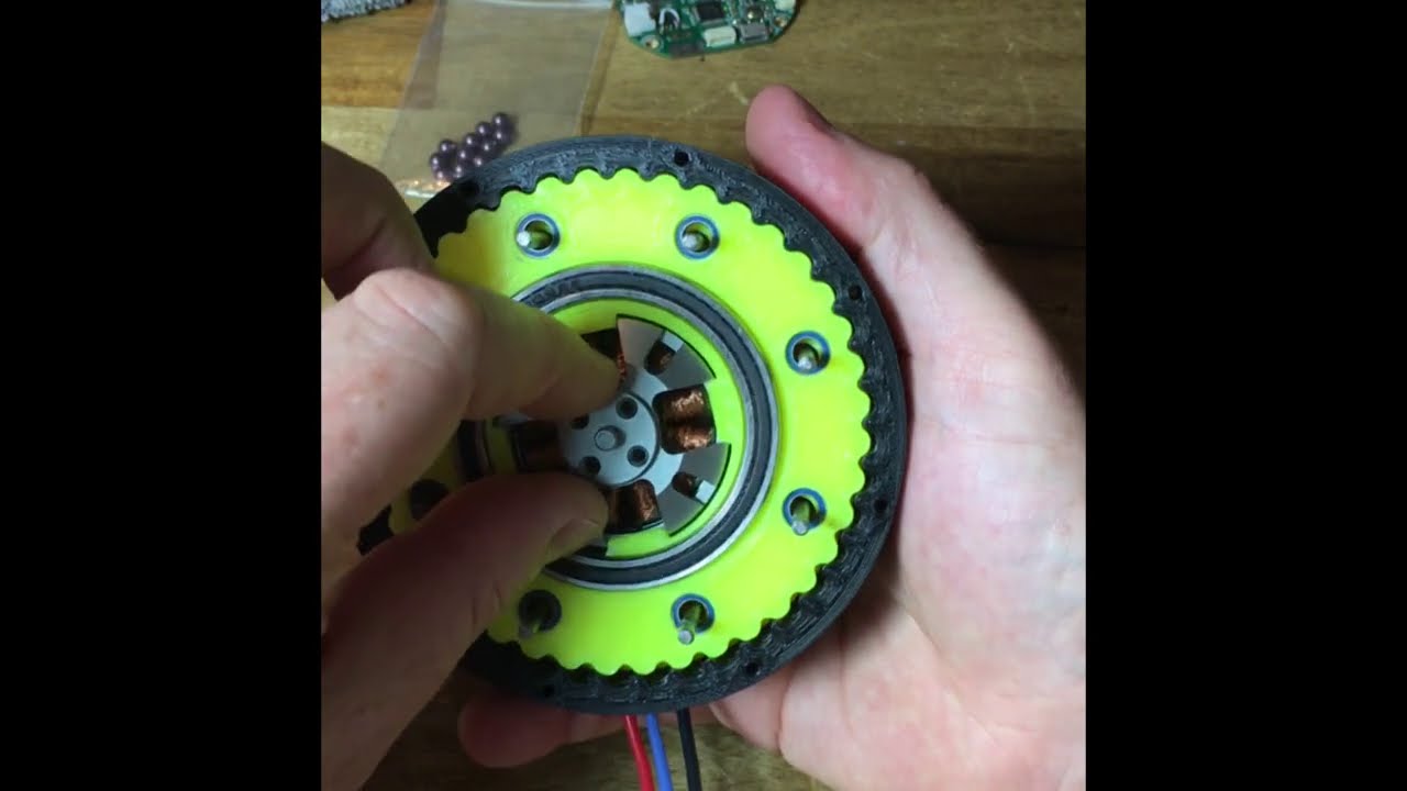 Open Source Slim 3D printed Cycloidal brushless Actuator