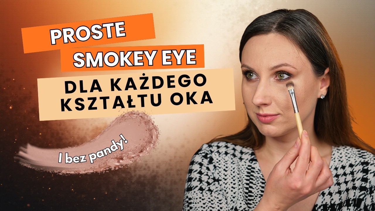 Smokey eye dla opadającej powieki i małego oka