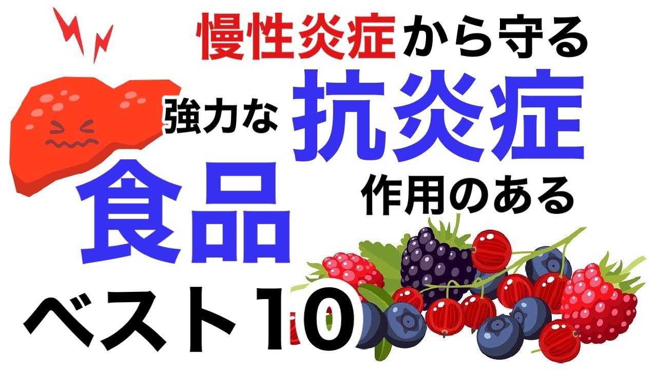 強力な抗炎症作用のある食品ベスト10を発表します【栄養チャンネル信長】