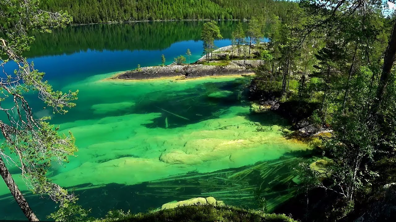 KAYAKING AMAZINGLY CLEAR SWEDISH LAKE, day 2 (04:11).