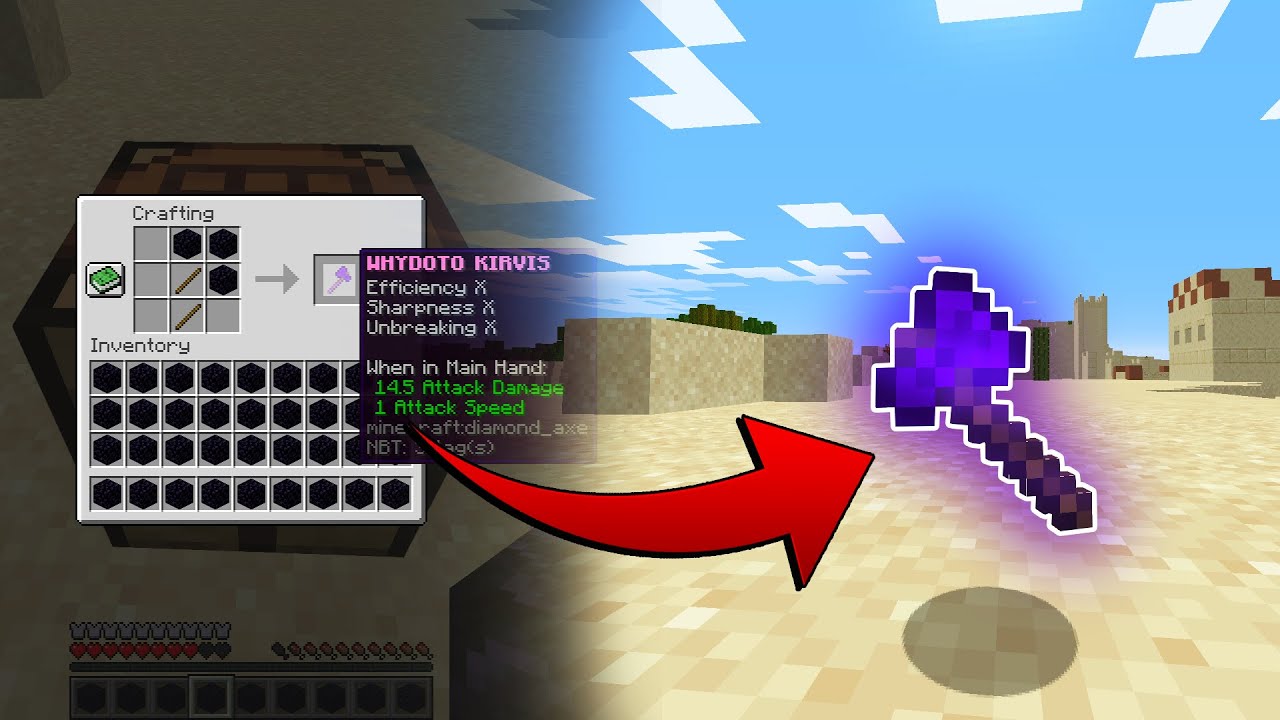 Minecraft, bet žaidime yra WhyDoto kirvis ! + KONKURSAS