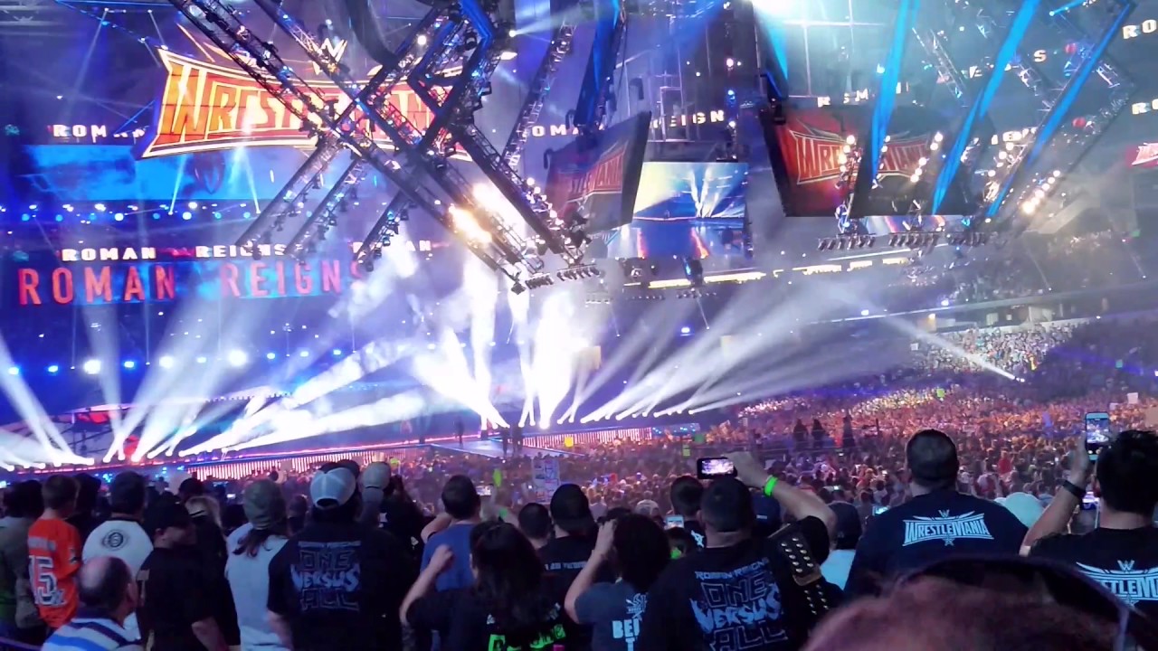 Wrestlemania 32 Roman Reigns Entrance