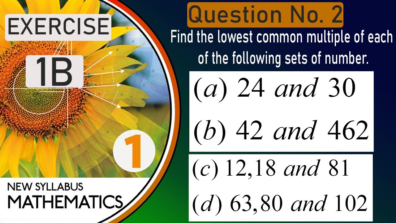 D1 Math Exercise 1B Question 2 | Exercise 1B Question 2 D1 Math Oxford New Syllabus  | D1 Maths #d1