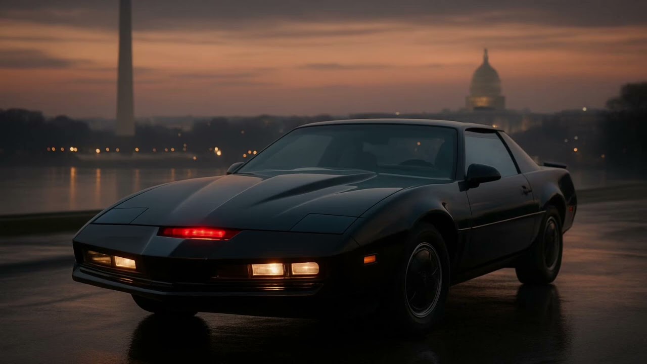 Knight Rider- K.I.T.T visit Washington D.C. #knightrider #80s #series #cars 