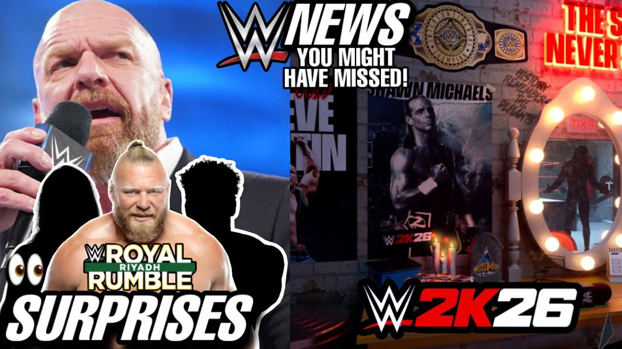ROYAL RUMBLE SURPRISES! BROCK LESNAR CONFIRMED! WWE 2K26 TEASERS! AJ STYLES LAST MATCH? WWE NEWS 
