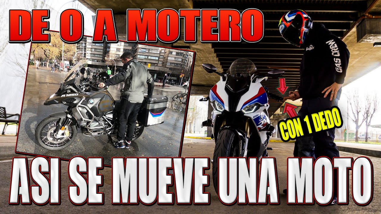 COMO MOVER UNA MOTO PESADA FACILMENTE + SUBE BAJA CABALLETE ?? CONSEJOS IMPORTANTES DE CERO A MOTERO