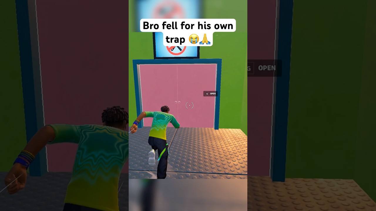 Bro fell for his own trap #fortnite #fortniteshorts #gaming