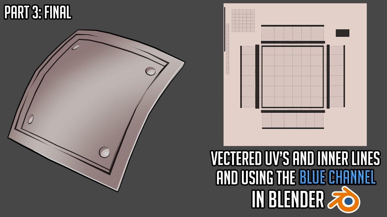 The Guilty Gear Style In Blender (Part 3): Inner lines, blue channel, and normal editing tricks