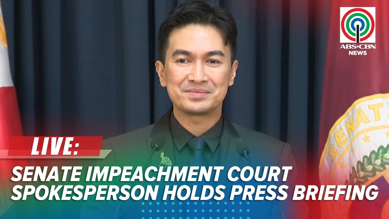 LIVE: Senate impeachment court spokesperson Reginald Tongol holds press briefing | July 21, 2026