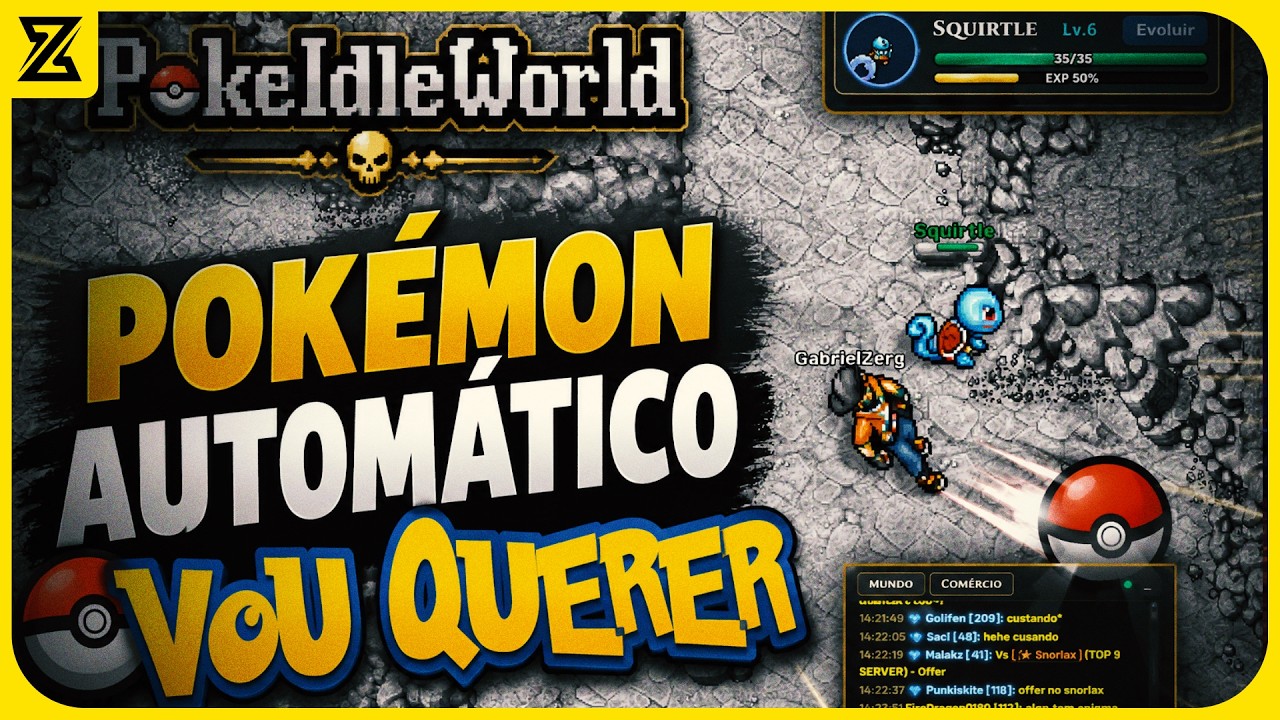 Lan&ccedil;ou um Pokemon Idle   Da Dinheiro Joga Automatico Vamos Testar