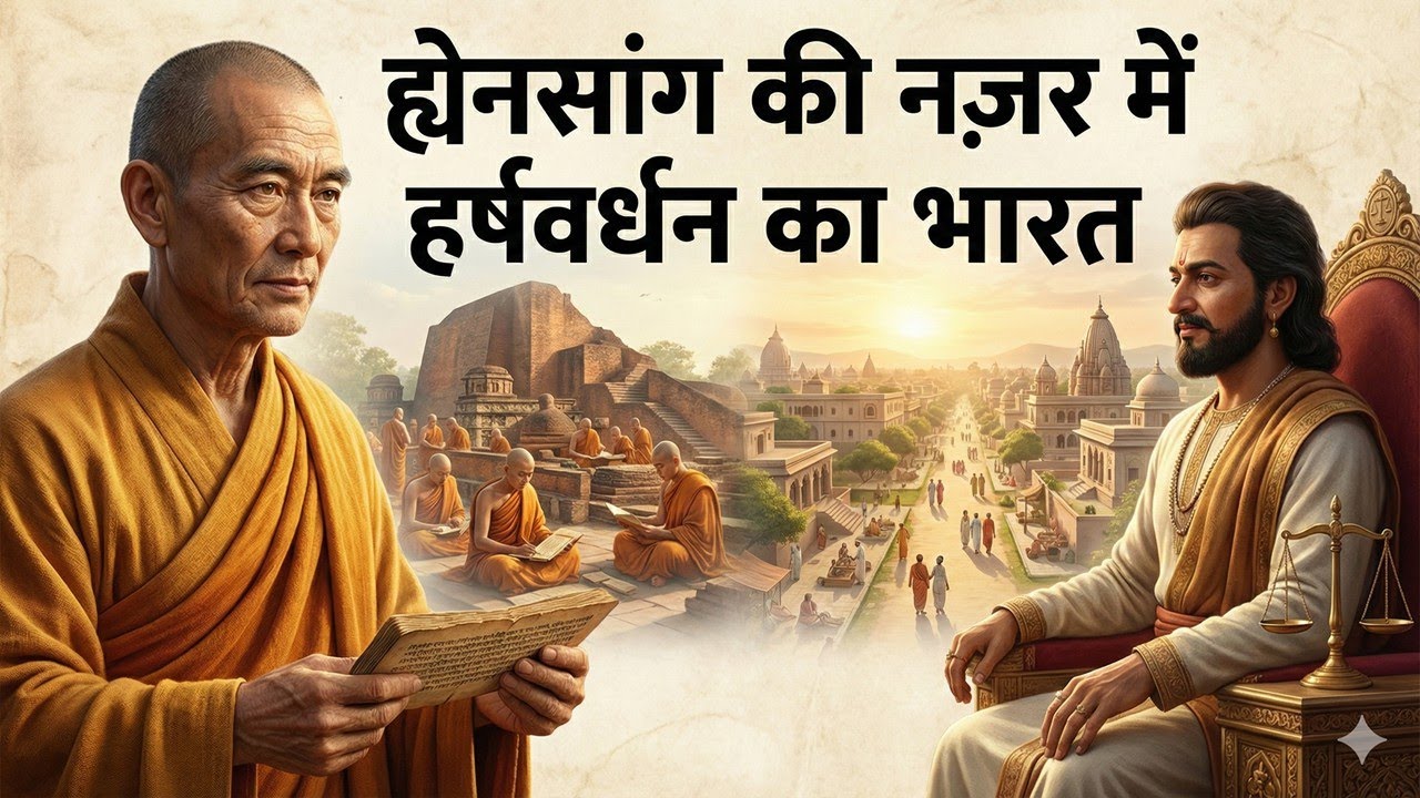 ह्वेनसांग की नज़र में हर्षवर्धन का भारत कैसा था?
