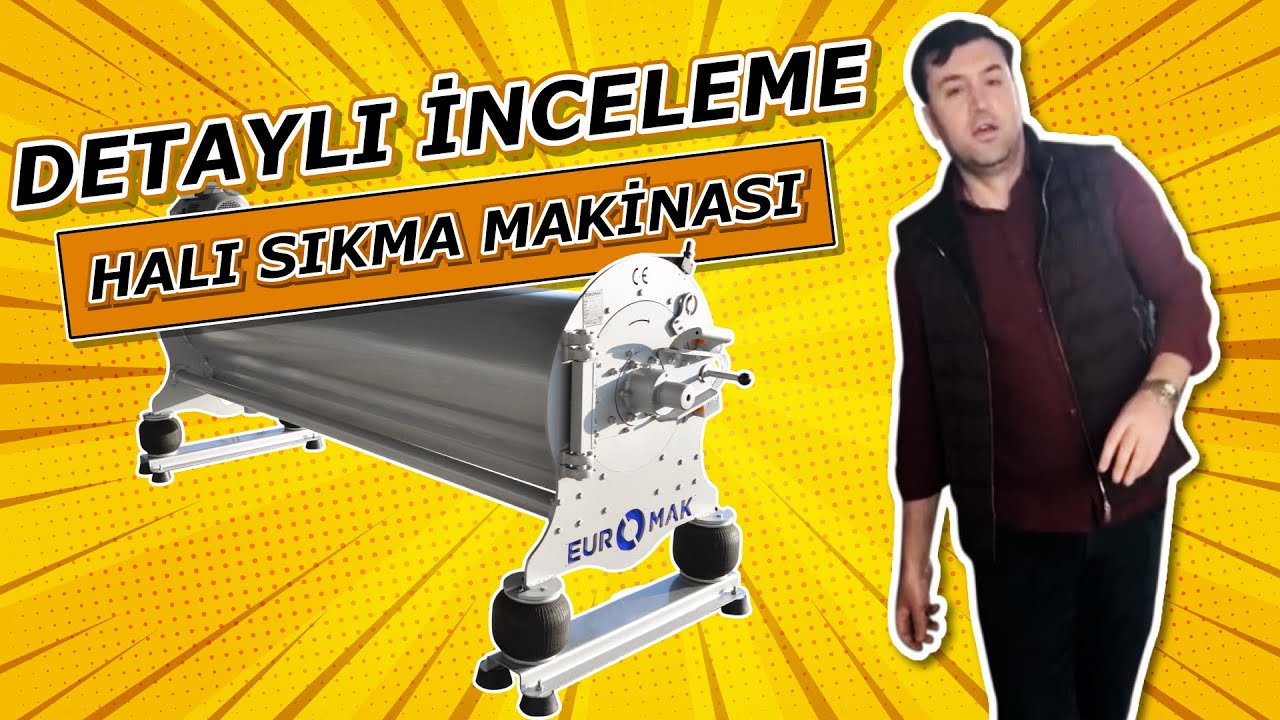 Detaylı inceleme HALI SIKMA MAKİNASI -EUROMAK SPIN 3300 | Alabileceğiniz en kaliteli sıkma makinası!