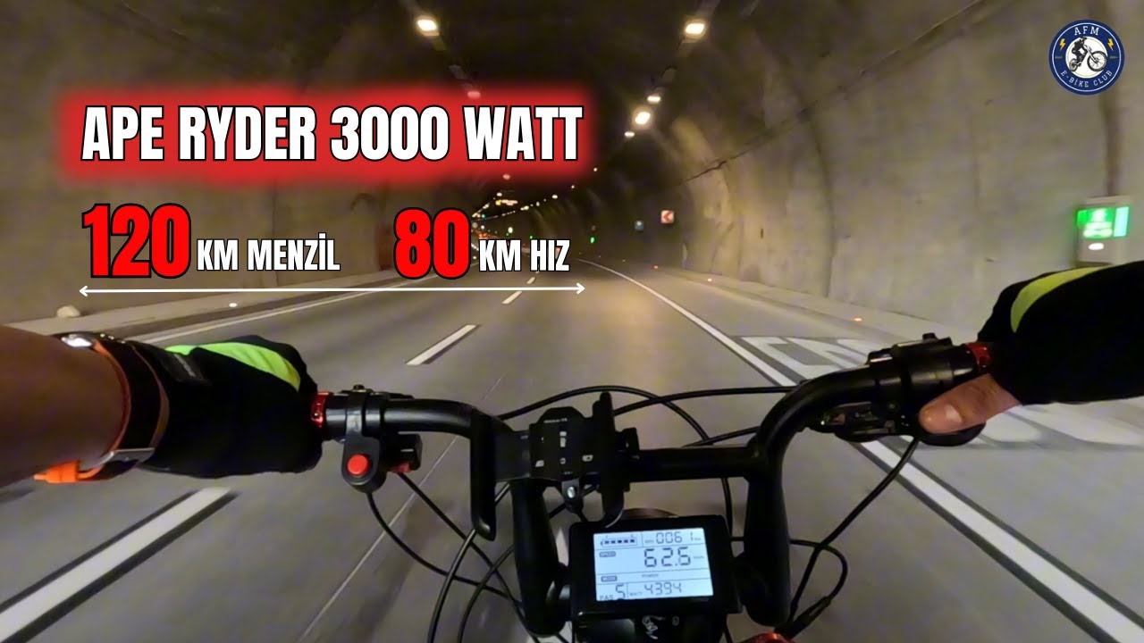 3000 Watt Elektrikli Bisiklet Mi Olur ? 120 km Menzil / 80 Km Hız Yapıyor #aperyder #ebike