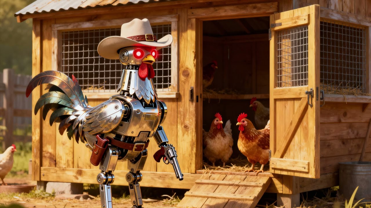 Robot Rooster Country Song #robotrooster #countrymusic #tv #originalmusic #musicsong #eyeofthetiger