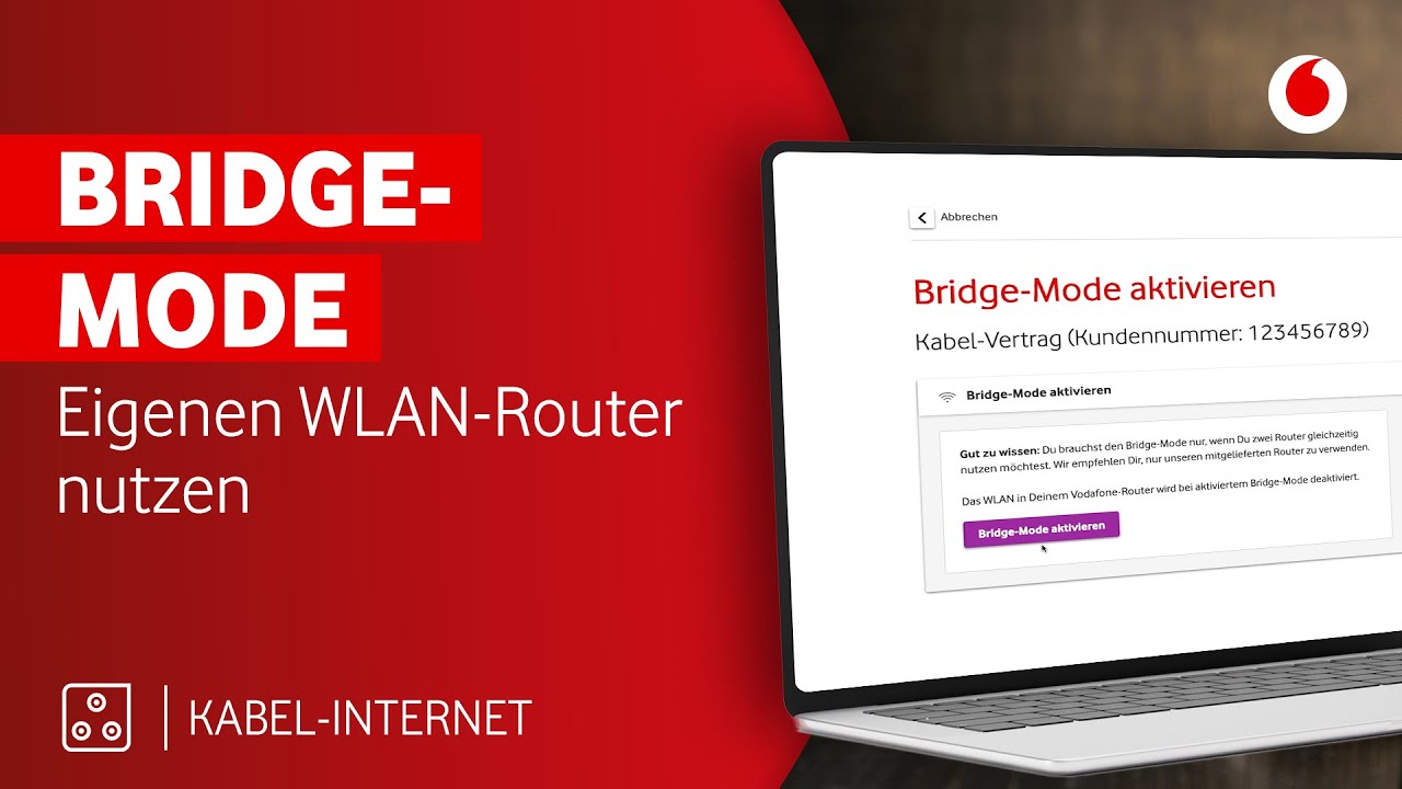 Bridge-Mode: So nutzt Du Deinen eigenen WLAN-Router am Vodafone Kabel-Anschluss