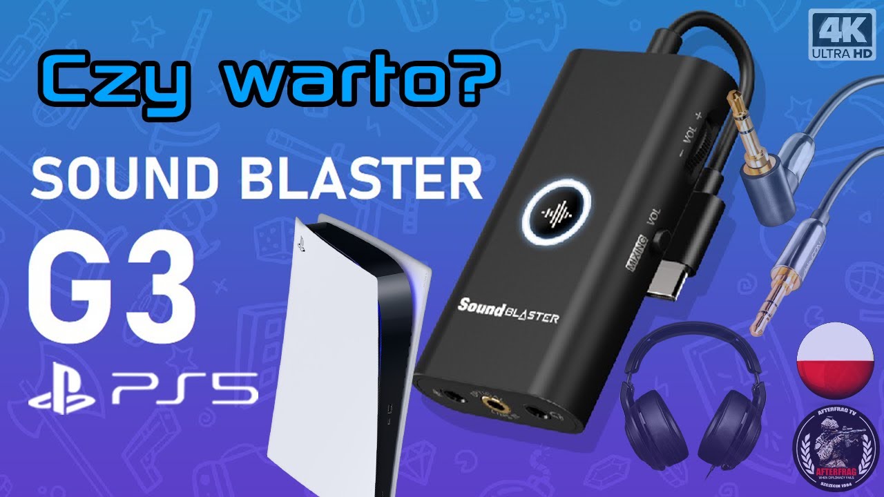 Karta dźwiękowa do PS5/SWITCH/PS4. Sound Blaster G3. Czy warto? Podłączamy słuchawki na jack. #ps5