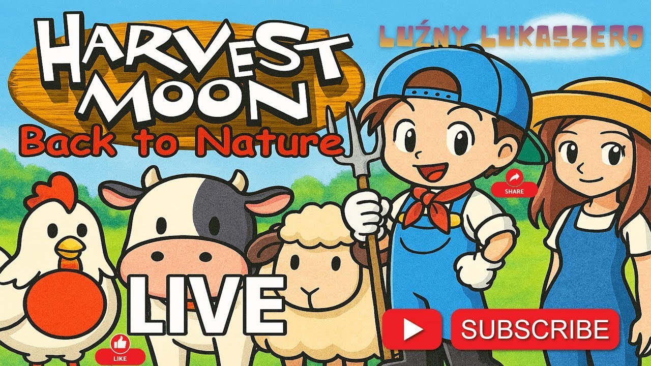 Luźny Lukaszero - 🌿 Wieczorny chill z Harvest Moon nażywo #stream #harvestmoon