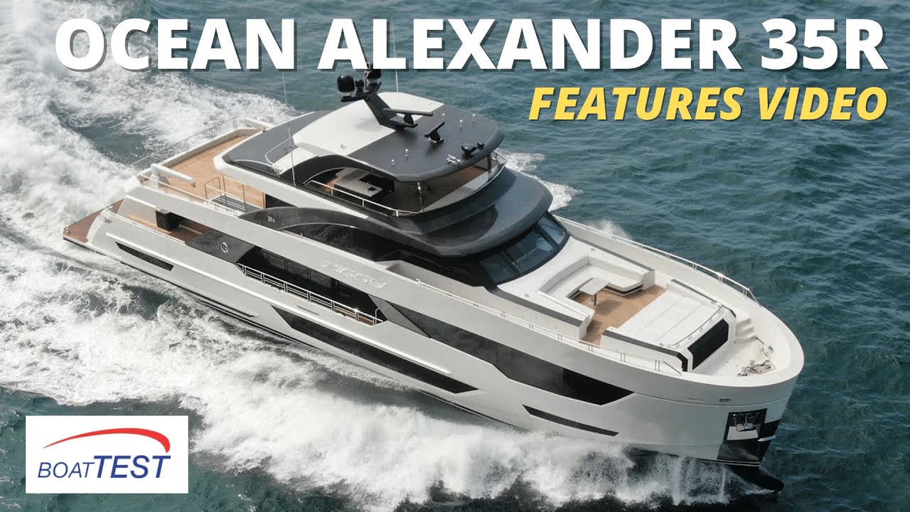 Ocean Alexander 35R (2022) - Features Video by BoatTEST.com