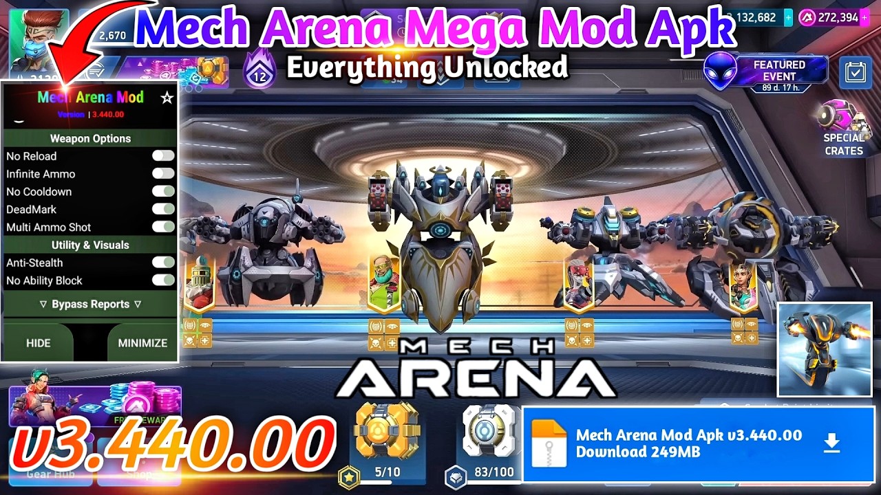 Mech Arena Mod Apk v3.440.00 | Mech Arena Unlimited Money and Unlocked | Mech Arena Hack v3.440.00