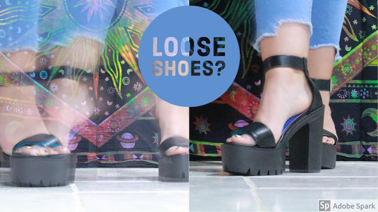 HOW TO FIX LOOSE SHOES // Sandals too big? // Quick Fix // Falling Off / DIY // Shein // Romwe