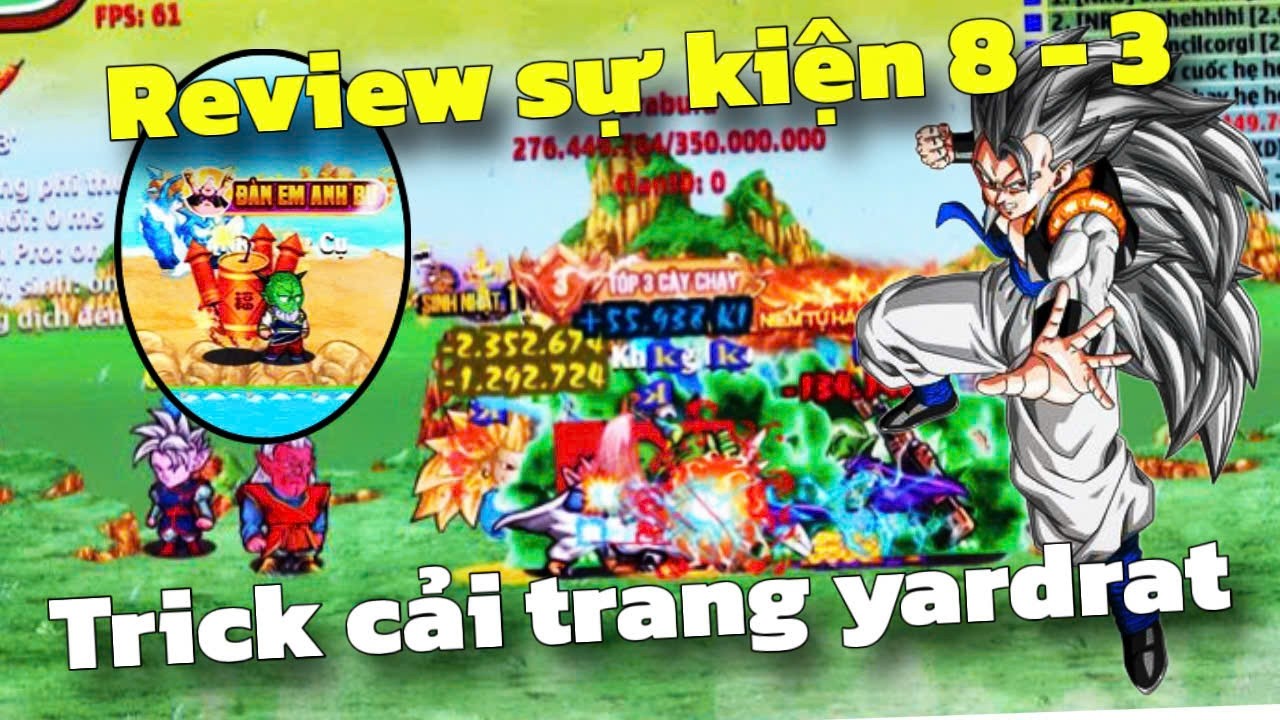 Hồi Sinh Ngọc Rồng - Review Chi Tiết Sự Kiện 8-3...Bí Ẩn Cải Trang Yardrat !!!