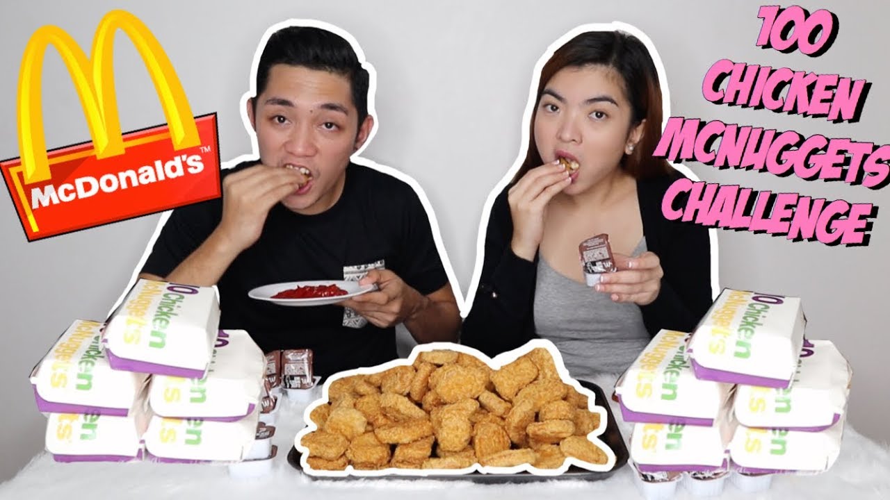 100 CHICKEN MCNUGGETS CHALLENGE | MUKBANG |