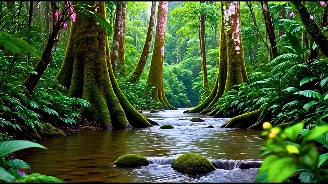 Ancient Woodland Stream 🌿 Natural White Noise for Deep Sleep
