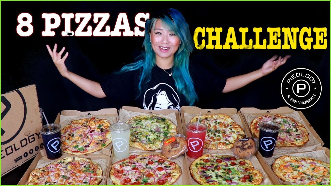 8 PIZZAS IN ONE SITTING!!! Eating Challenge - National Pizza Month #RainaisCrazy Pieology
