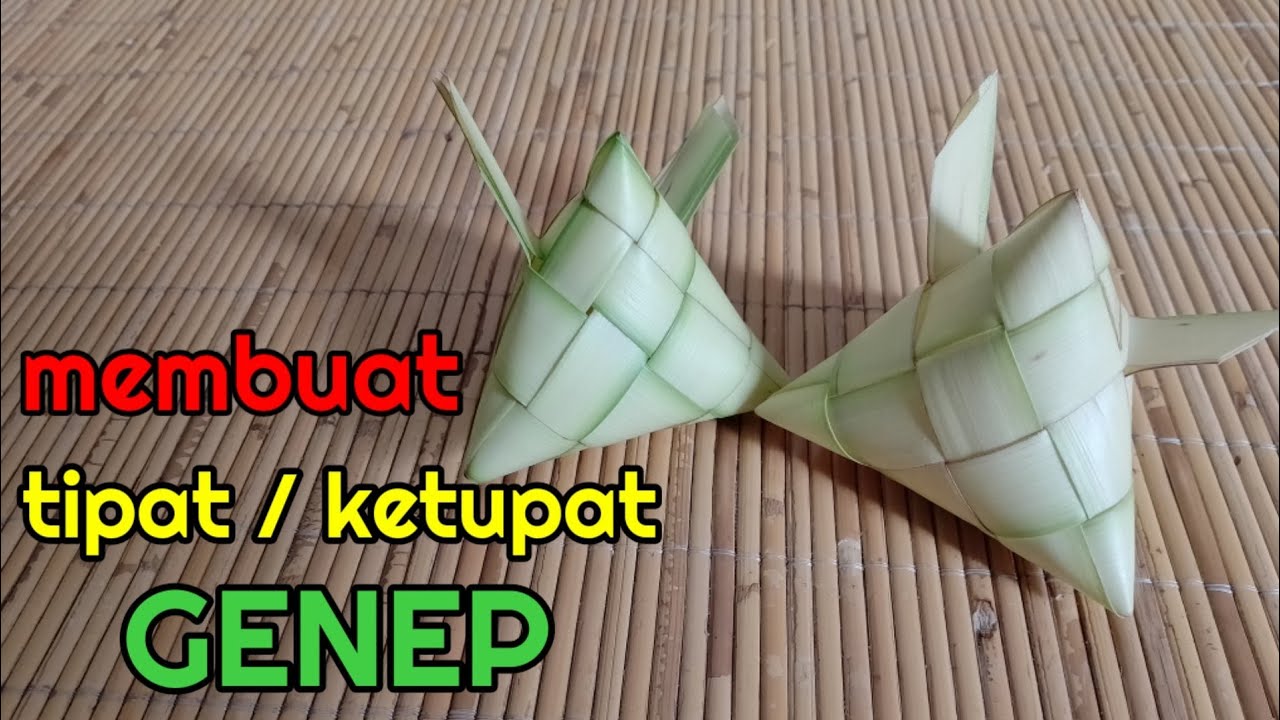 cara membuat tipat/ketupat Genep//sangat mudah