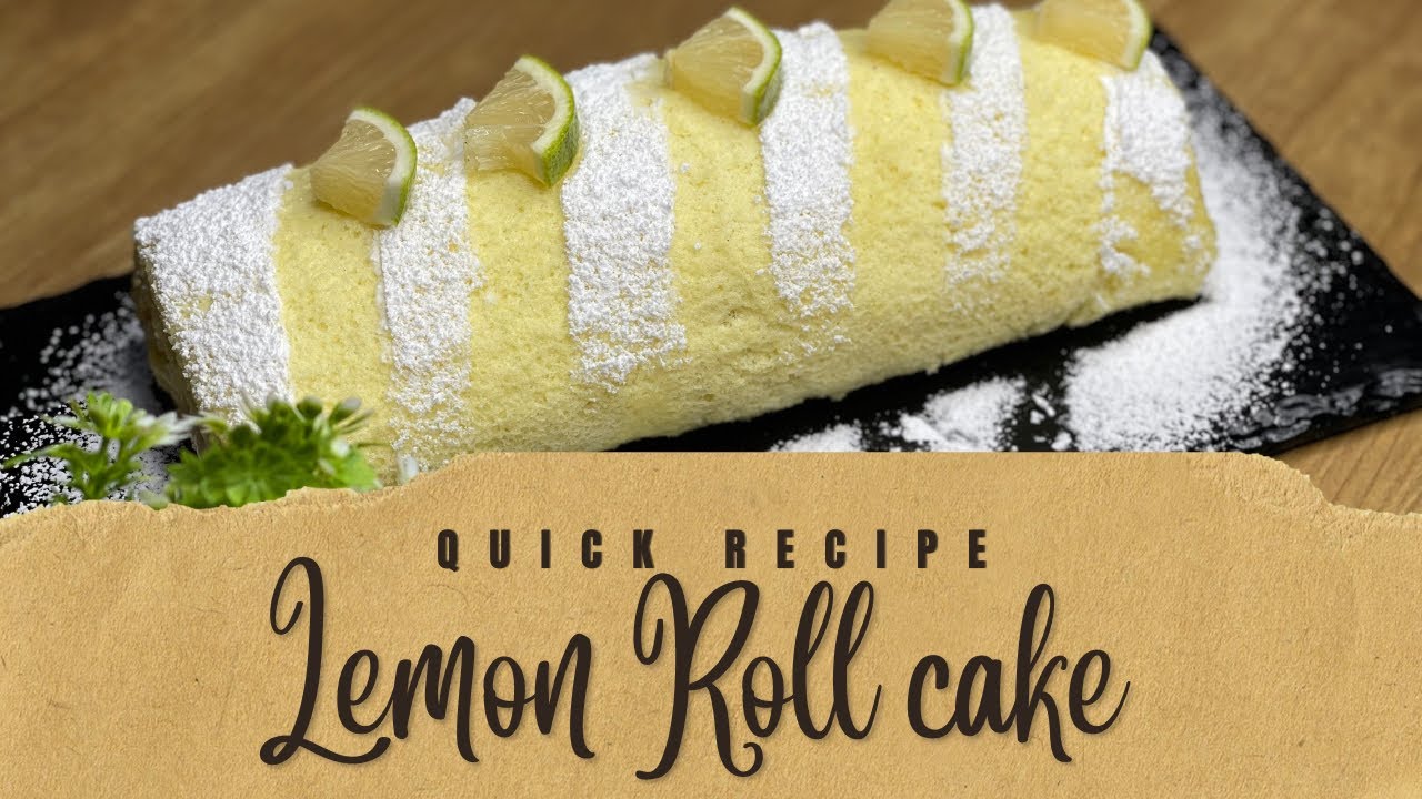 Lemon roll, delicious cake | الذ رولي بالليمون
