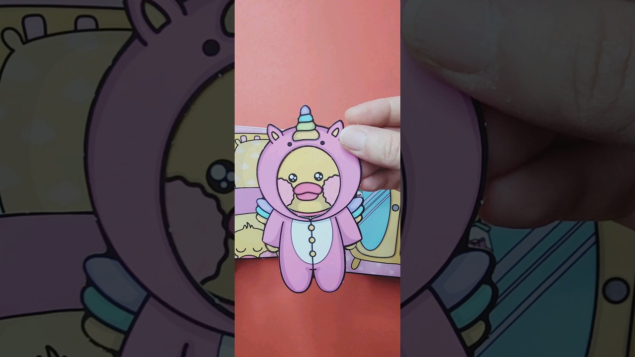 Paper Duck House | Lalafanfan Duck House #lalafanfan #diy #duck #shorts #viral #craft #papercraft