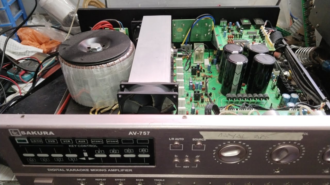 SAKURA AV757 AMPLIFIER GARALGAL ANG TUNOG ANU ANG SIRA AT PAANU AYUSIN